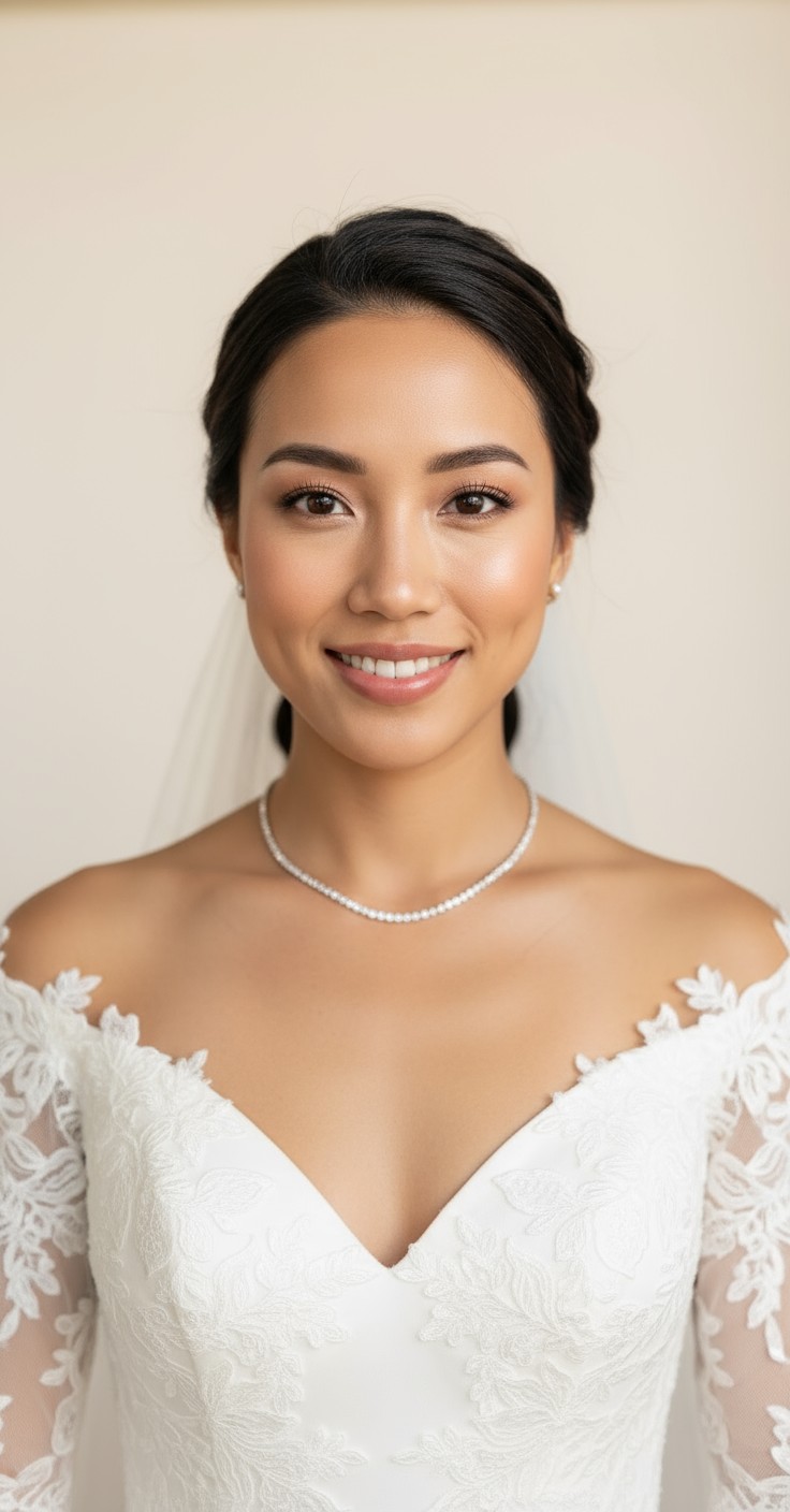 After Bridal French Braid